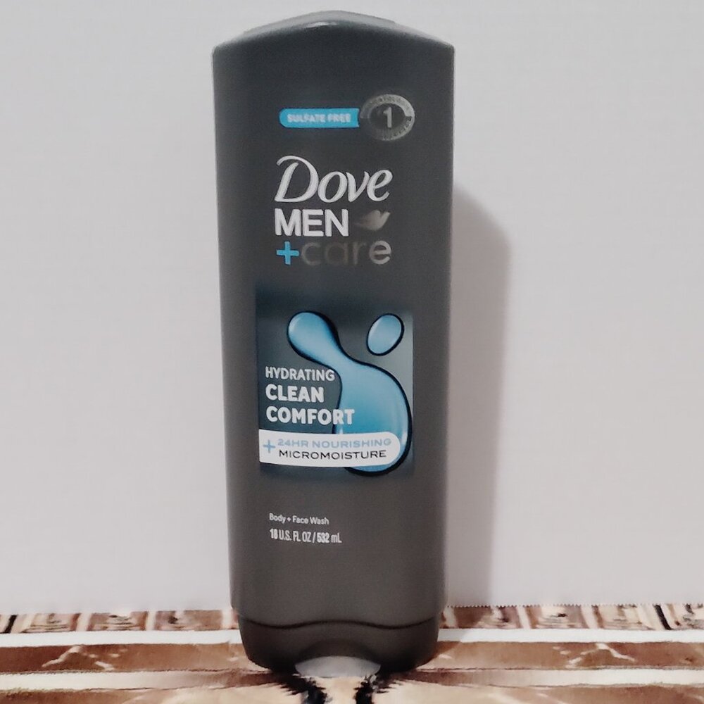 Dove Men+Care Clean Comfort Hydrating Body & Face Wash - Sulfate Free - 18 fl oz